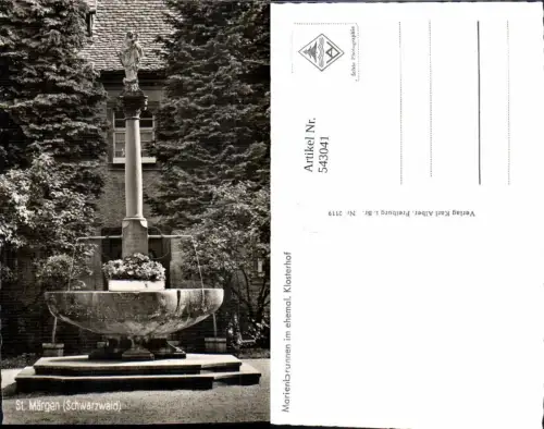 543041,St. Märgen Schwarzwald Marienbrunnen ehemaliger Klosterhof