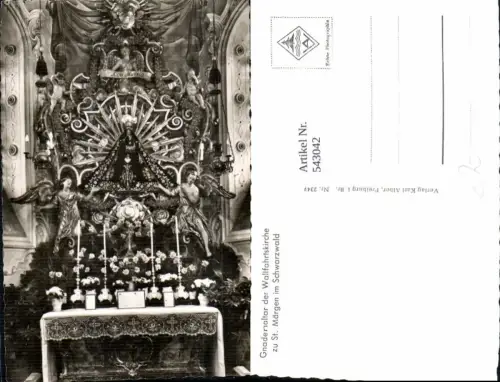 543042,St. Märgen Schwarzwald Gnadenaltar Wallfahrtskirche Kirche Innen