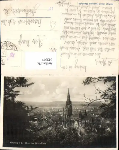 543047,Freiburg i. Breisgau Blick v. Schloßberg