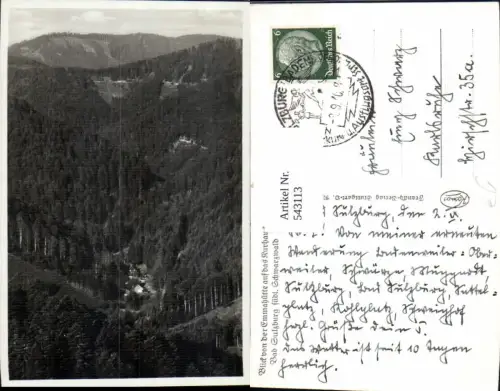 543113,Bad Sulzburg Schwarzwald Blick v. d. Emmahütte