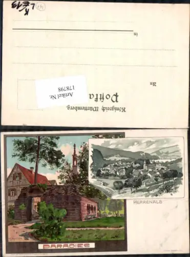 178798,Künstler Litho K. Mutter Herrenalb Paradies Schwarzwald Calw pub Velten 61