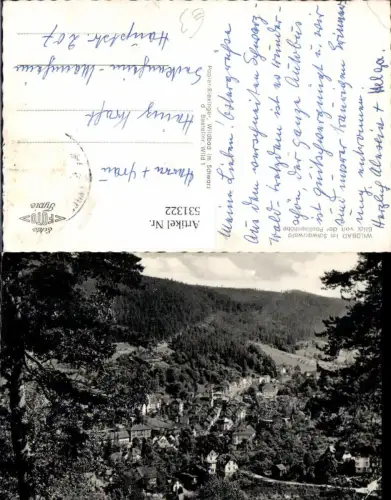 531322,Wildbad i. Schwarzwald Blick v. d. Paulinenhöhe Bad Wildbad