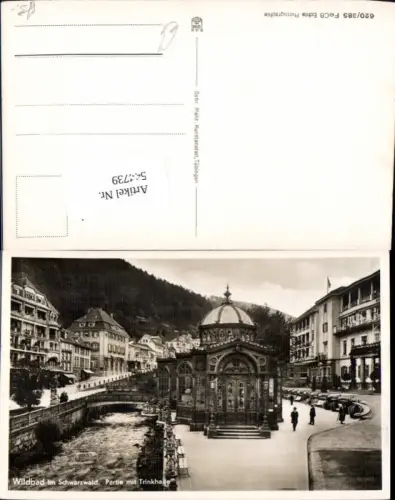 544739,Wildbad Straßenansicht Trinkhalle