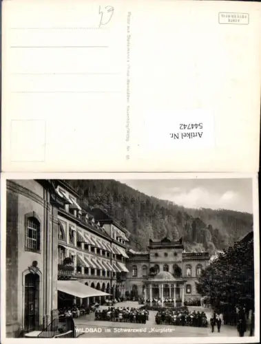 544742,Wildbad Belebter Kurplatz Leute