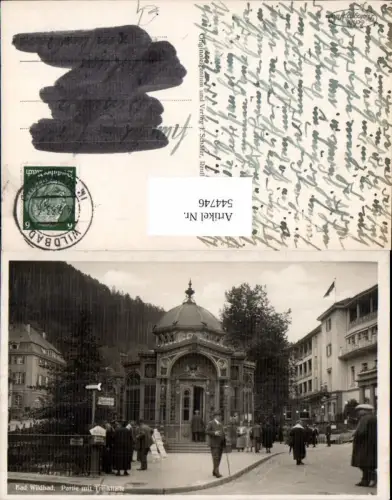 544746,tolle AK Wildbad Straßenansicht