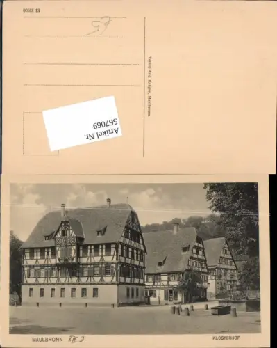 567069,Maulbronn Klosterhof Kloster LK Enzkreis