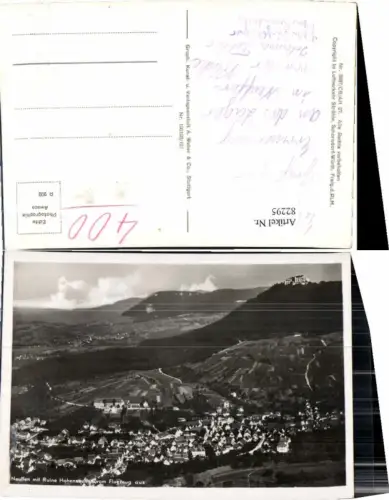 82295,Fliegeraufnahme Neuffen m. Hohenneuffen