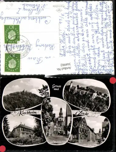 344982,Gruß aus Kirchheim unter Teck Burg Schoss Max-Eyth-Haus Rathaus Mehrbildkarte