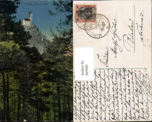 365949,Blick zur Burg Teck b. Kirchheim unter Teck