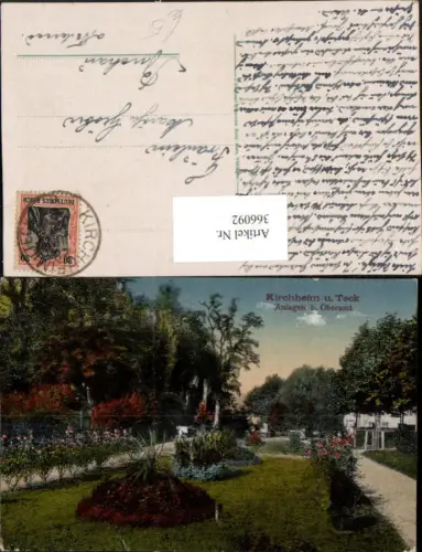 366092,Kirchheim unter Teck Anlagen b. Oberamt