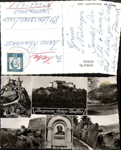 432656,Neuffen Burgruine Hohen-Neuffen Mehrbildkarte