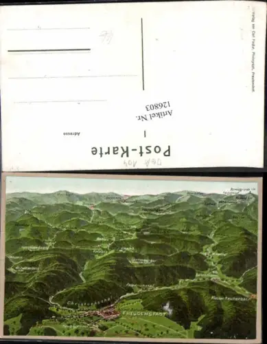 126803,Freudenstadt Vogelschau Baiersbronn Buhlbach Bühlbach Griesbach Holzwald Zwieselberg