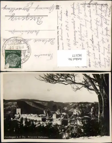 382177,Geislingen an d. Steige Burgruine Helfenstein