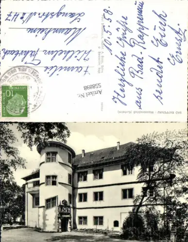 558898,Foto Ak Bad Rappenau Wasserschloß Kurheim