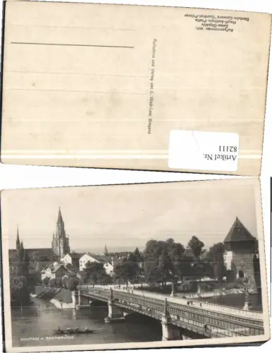82111,Konstanz am Bodensee Rheinbrücke pub Risch Lau 967