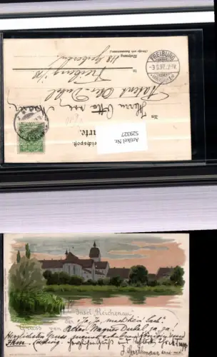 529327,tolle Künstler Litho F. Hübsch Insel Reichenau Konstanz am Bodensee