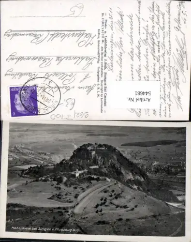 544681,tolle Fliegeraufnahme Singen Hohentwiel