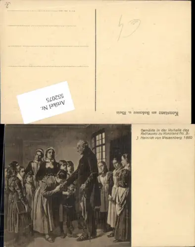 552075,Konstanz am Bodensee 1860 Gemälde