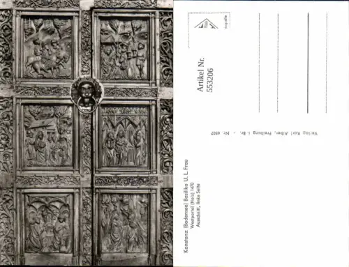 553206,Konstanz am Bodensee Tür Türklinke Basilika Westportal 1470