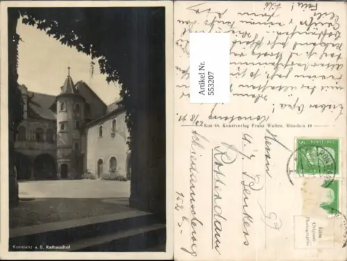 553207,Konstanz am Bodensee Rathaus Rathaushof