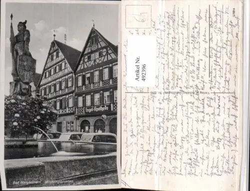 492396,Bad Mergentheim Milchlingsbrunnen Brunnen Engel-Apotheke
