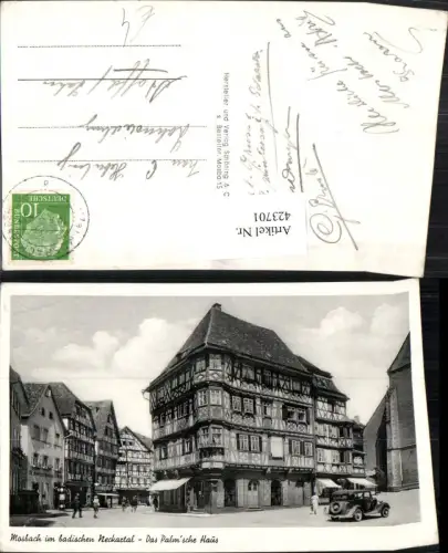 423701,Mosbach im Neckartal Das Palmsche Haus Gebäude