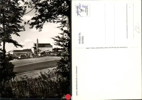 365903,Blick zur Abtei Neresheim