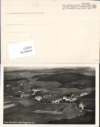 543377,Bad Dürrheim Schwarzwald Fliegeraufnahme