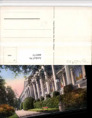 480375,Baden-Baden Trinkhalle Arkaden Säulen