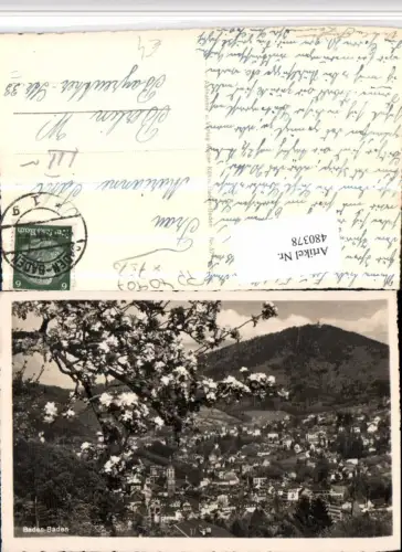 480378,Baden-Baden Teilansicht Baumblüte