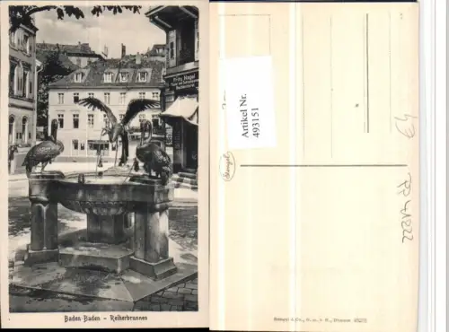493151,Baden-Baden Reiherbrunnen Brunnen pub Stengel e Co 46238