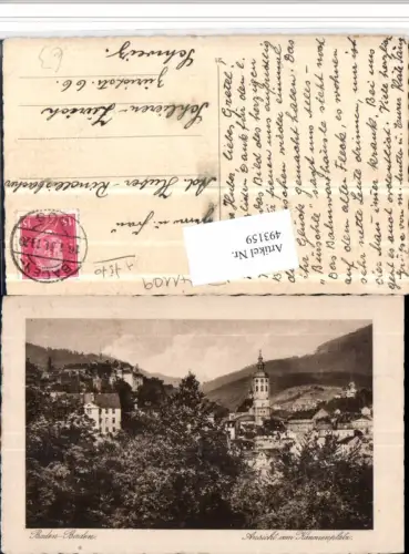 493159,Baden-Baden Teilansicht vom Kanonenplatz