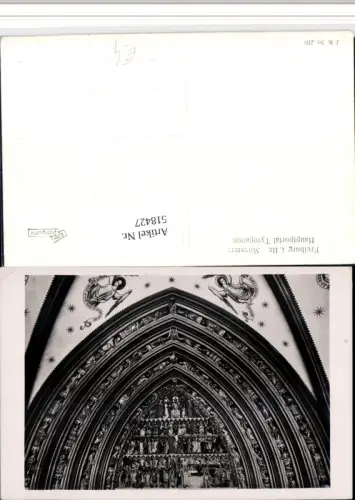 518427,Freiburg im Breisgau Münster Hauptportal Tympanon