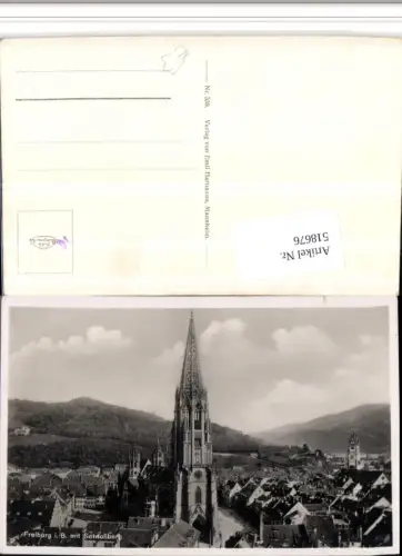 518676,Freiburg im Breisgau Teilansicht Kirche m. Schlossberg