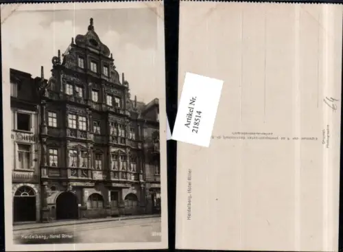 218514,Heidelberg Hotel Ritter