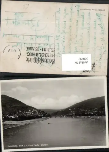368997,Heidelberg Teilansicht Blick von d. Ernst Walz-Brücke