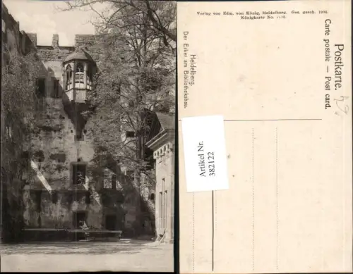 382122,Heidelberg Erker am Bibliotheksbau
