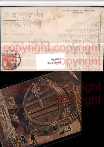 470946,Künstler AK Heidelberg Das große Fass pub Edm. v. König 114