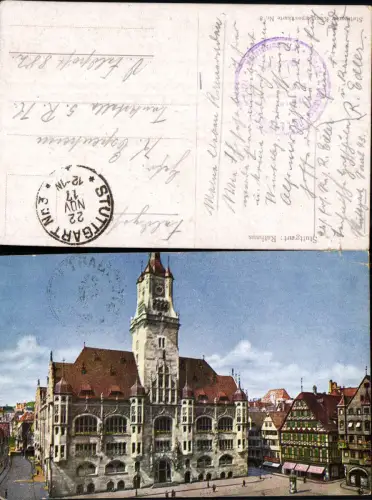 702333 Stuttgart Rathaus Feldpost