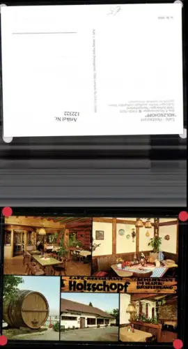 122322,Schliengen Markgräflerland Cafe Restaurant Holzschopf Bes. K. Röckenwagner MehrbildAk