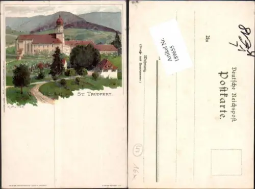 189655,Künstler Litho K. Mutter St. Trudpert Münstertal Schwarzwald