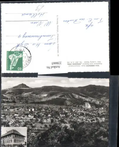 228665,Biberach Totale bad. Schwarzwald Gasthaus u. Pension Schwarzer Adler Mehrbildkarte