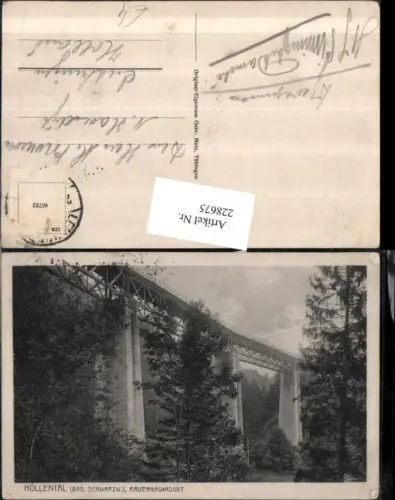 228675,Höllental Bad. Schwarzwald Ravennaviadukt Brücke