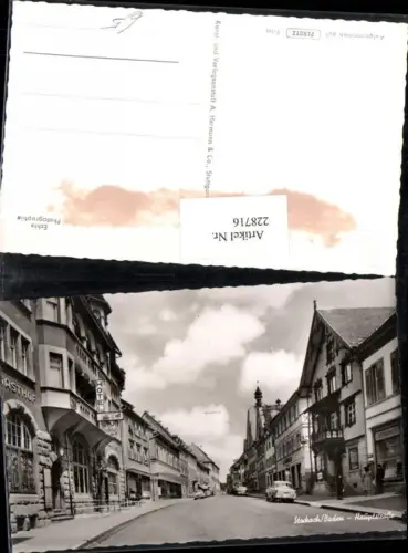 228716,Stockach in Baden Hauptstraße Straßenansicht Hotel Gasthof Geschäfte