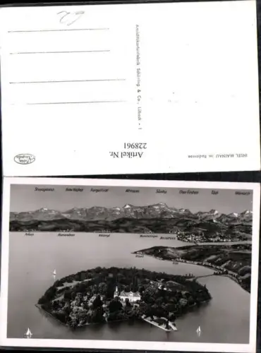 228961,Insel Mainau im Bodensee Totale m. Gebirge Altmann Säntis Tödi Glärnisch
