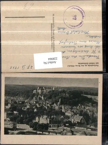 228964,Heidenheim a. d. Brenz Totale m. Schloss Hellenstein
