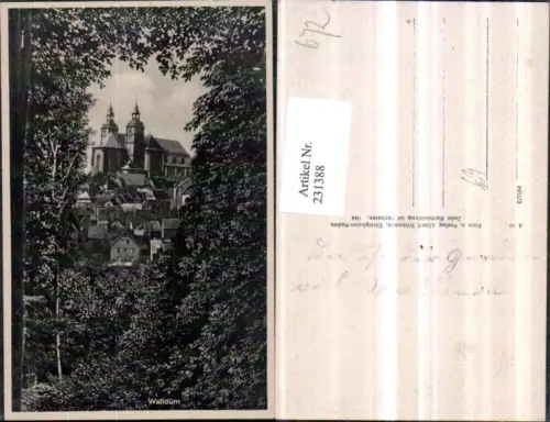 231388,Walldürn Teilansicht Kirche Partie