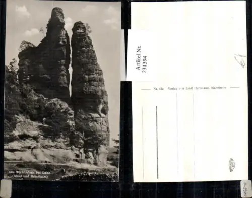 231394,Die Wachtfelsen b. Dahn Braut u. Bräutigam