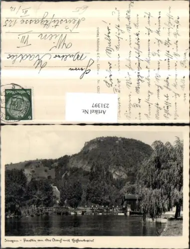 231397,Singen Partie a. d. Aach m. Hohentwiel Partie