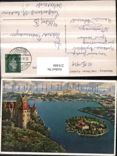 231400,Meersburg Insel Mainau Konstanz Burg m. Gebirge